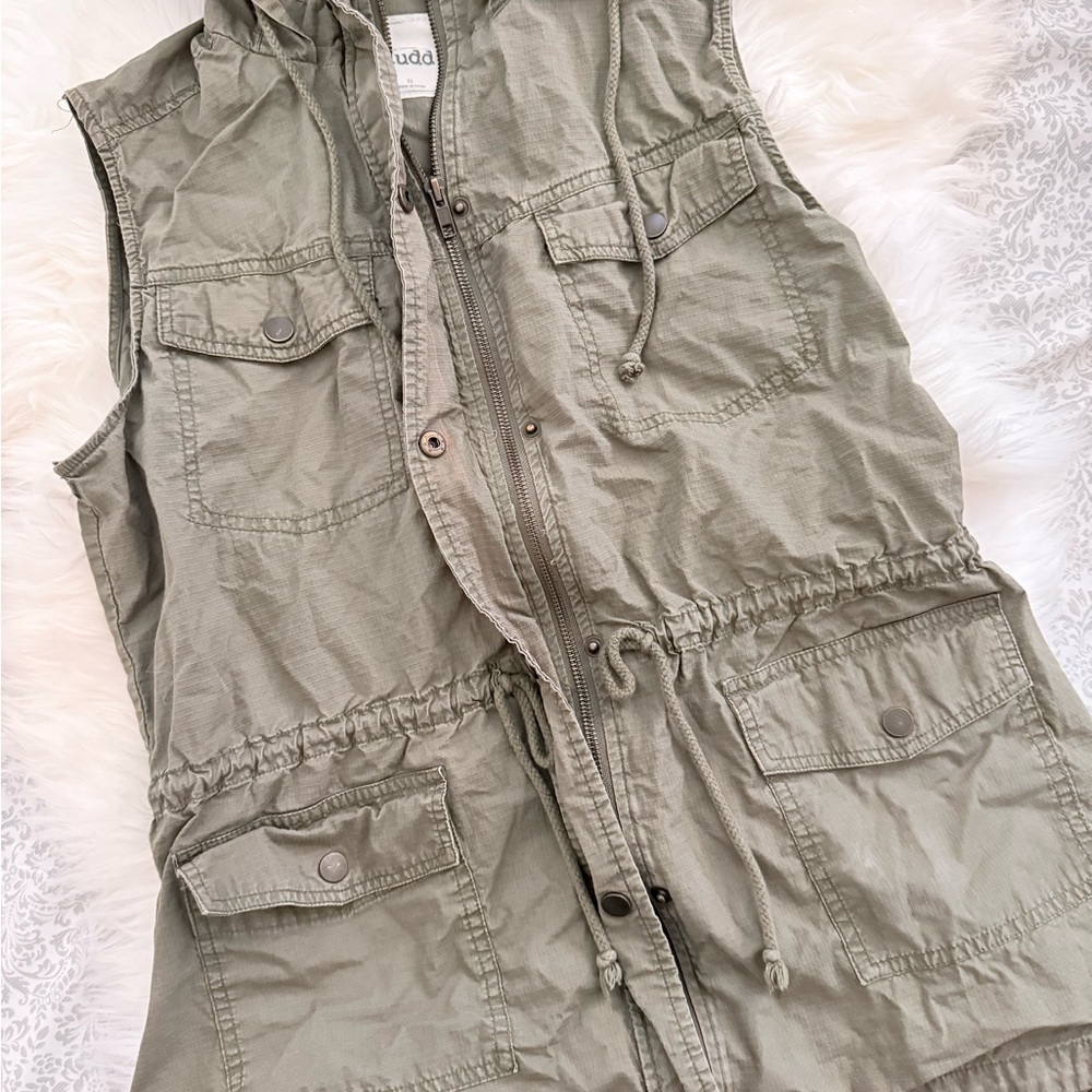 Mudd Women's Khaki Utility Vest